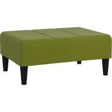 vidaXL Footstool, Stool Bench with Padded Seat, Upholstered Stool for Living Room, Footstool Footrest, Modern, Light Green Velvet