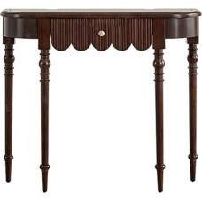 Pusmėnulis iš masyvinio medžio, skirtas interjerui, Vintage-Industrie-Design, skirtas kambariui, fojė, fojė, 100 cm, pusiau kietas Sofatisch