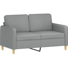 HETFTJN Maža sofa lova Miegamojo kėdė Kempingo kušetė - 2 vietų sofa Šviesiai pilka 120 cm audinys paauglių kambariui Biuras Poilsio kambarys Sėdimoji dalis