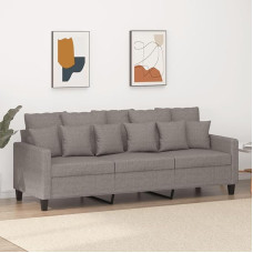 Mengtu 3-vietė sofa Sofa Lounge Sofa Minkšta sofa Atpalaiduojanti sofa Svečių sofa Svetainės sofa Atsipalaiduoti sofa Miegamojo sofa Svečių kambarys Taupe 180 cm audinys