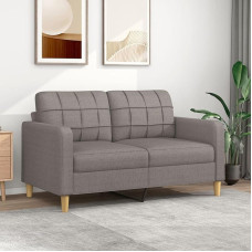 Gecheer 2-Sitzer-Sofa Polstersofa Stoffsofa Loungesofa fürs Wohnzimmer/Eingangsbereich/Büro, Taupe 140 cm Stoff