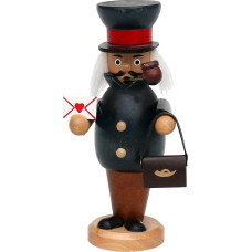 Dekohelden24 521085 Postman Incense Smoker Wooden Postman Approx. 16 cm