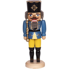 Saico Nutcracker, wood, blue, 29 cm