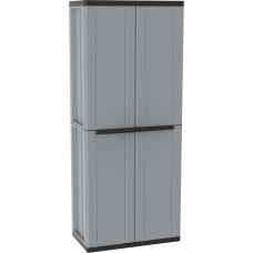 Terry, Jline 268, Schrank mit zwei Türen, 3 Einlegeböden, für den Innen- und Außenbereich - 68x37,5x163,5 cm