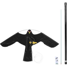 Drakonas paukščių atbaidymo priemonė, ištraukiamas gąsdintuvas su 7 m ilgio teleskopiniu strypu, skraidantis drakonas, plėšrus paukštis, paukščių atbaidymo manekenas, skirtas paukščių atbaidymui, sodas, ryžiai, ūkis, kiemas, kenkėjų kontrolė