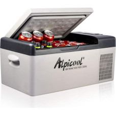 Alpicool C15 Cool Box 12 V Mini Fridge Electric Camping Freezer Box Small Portable for Car, Truck, Boat, RV with USB Connection.