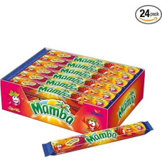 Mamba 24 x 4 Sticks - Delicious Chews with Fruit Flavoured - In Four Different Varieties