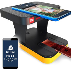 KLIM K2 Mobile Film Scanner 35 mm + Positive & Negative Slide Scanner + Photo Scanner for Digitizing + Slide Scanner + Your Own Development Station at Home + Digitize Slides Yourself
