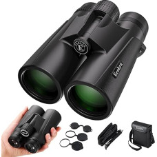 12x42 HD žiūronai suaugusiesiems ir vaikams, itin ryškūs, didelio efektyvumo žiūronai su dideliu matomumu, aiškiu naktiniu matymu esant silpnam apšvietimui, BAK4, FMC prizmės, paukščių stebėjimui, žvaigždžių stebėjimui