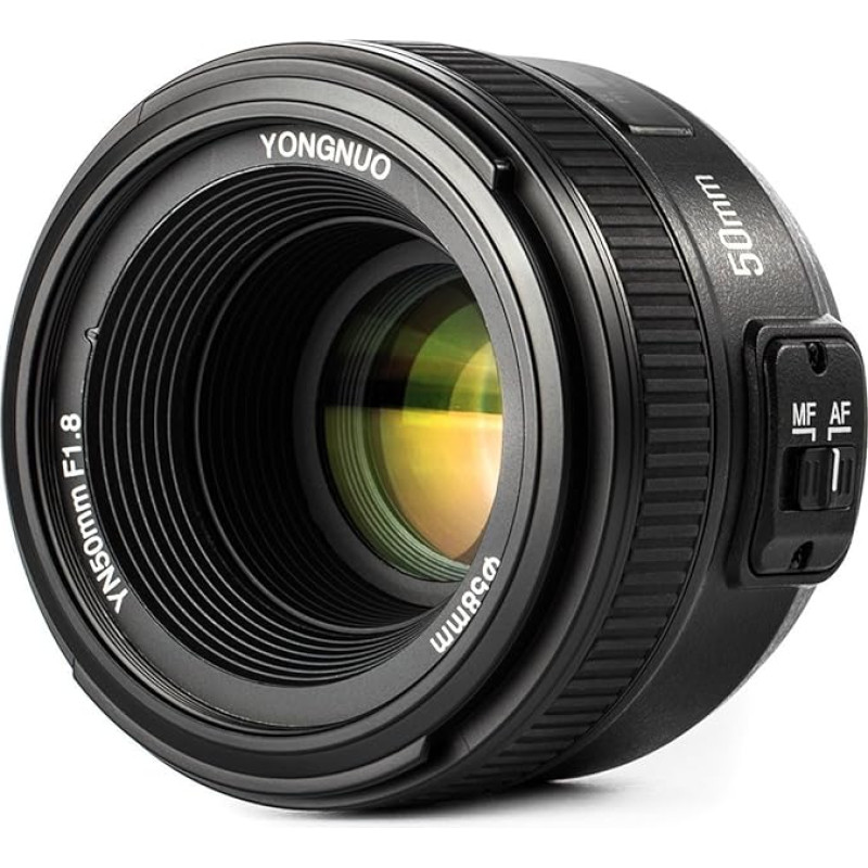 Yongnuo YN EF 50 mm f/1.8 AF Lens YN50 Aperture Auto Focus for Nikon Cameras AF-S 50 mm 1.8G with Wingoneer Diffuser