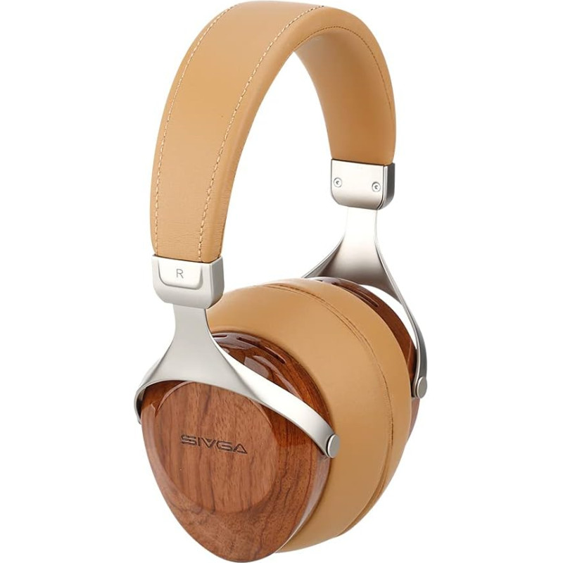 SIVGA SV021 Classic Wood Closed Back Wired Over-Ear Headphones (Rosewood)