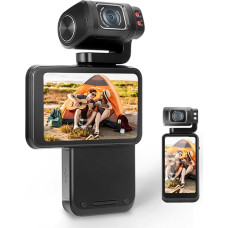 Sxhlseller 5K Ultra HD vaizdo kamera - 36MP Vlogging kamera Skaitmeniniai fotoaparatai, WiFi Vlogging kameros su 3,5 colių IPS besisukančiu jutikliniu ekranu ir 10X skaitmeniniu priartinimu