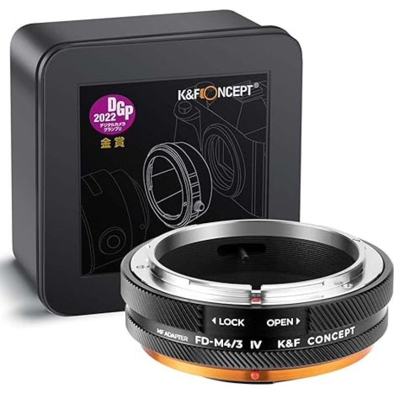 K&F Concept FD-M4/3 IV PRO MFT objektyvo laikiklio adapteris, suderinamas su 