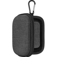 Geekria Shield Earbuds Case Compatible with Sennheiser Momentum True Wireless 4/3/2 True Wireless Earbud, Replacement Hard Shell Travel Carrying Bag with Carabiner Clip (Dark Grey)