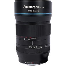 SIRUI 35 mm f1.8 1.33x anamorfotinis kino objektyvas Pagrindinis objektyvas Objektyvai Lęšiai Lęšiai Modelis S35 (RF-Mount)