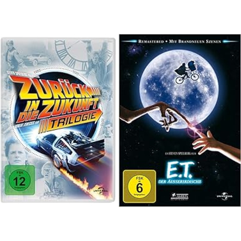 Zurück in die Zukunft - Trilogie/30th Anniversary [4 DVD] & E.T. - Der Außerirdische (Remastered Version)