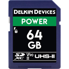 Delkin Devices 64GB Power SDXC UHS-II (U3/V90) Memory Card