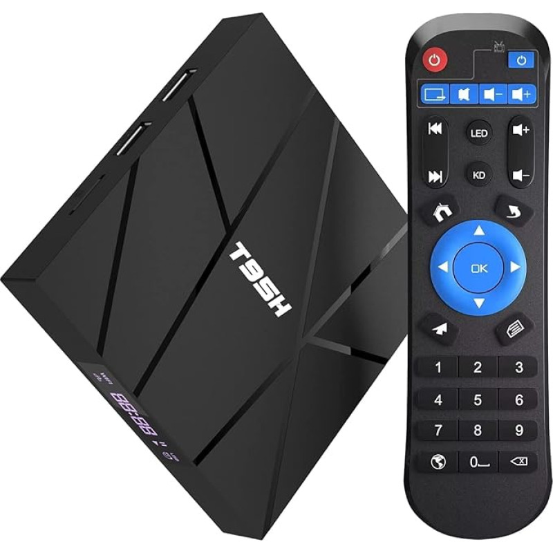 Android TV Box 10.0, Android Box 1GB RAM 8GB ROM Allwinner H616 Quad Core Smart Box, Support 6K, H.265, 3D, 2.4G WiFi, 10/100M Ethernet