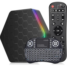 IDEALROYAL Android 12.0 TV Box, Android Box with 4GB RAM 64GB ROM Allwinner H618 Quad-Core 64-Bit ARM Corter A53 CPU 6K Resolution 2.4GHz / 5GHz WiFi6 10/100M LAN Enternet Bluetooth 5.0 with M Mini