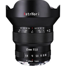 AstrHori 12 mm F2.8 rankinis pilno formato 