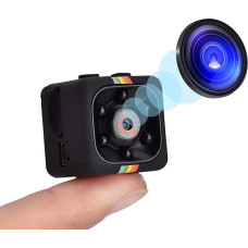 SQ11 1080P veiksmo kamera su mikrofonu, nešiojamoji vaizdo kamera, Full HD Dash Cam, judesio aptikimo vaizdo įrašymo įrenginys, skirtas WindowsME/2000/XP/2003/10/Vista/Mac OS Linux