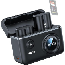 llano NP-W235 18W Fast Charger Kit Compatible with FUJIFILM X-T4/X-H2/X-T5/X-H2S/X-S20/GFX100S/GFX50S II, 2 Pack 2400mAh Batteries, Intelligent Digital Display, Magnetic Snap Closure