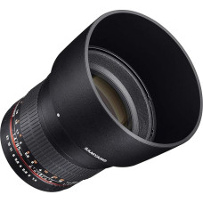 Samyang SY85M-E 85mm F1.4 asferinis didelės spartos objektyvas 