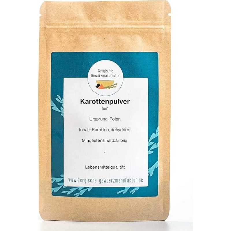 Carrot Powder/Carrot Powder from Dehydrated Carrots without Additives