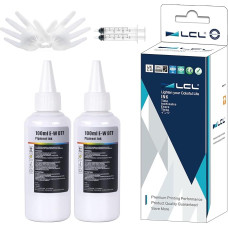 LCL 200ml DTF rašalas, suderinamas su Epson ET-8550 ET-8500 ET-2800 ET-2803 ET-2850 XP-15000 R1390 R2400 1400 1430 L1800 L800 Spausdintuvo šiluminio perkėlimo rašalu, skirtu grynai medvilninei medžiagai1. 1. 00ml 2vnt.