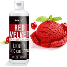 Maisto dažai - labai koncentruoti skysti maisto dažai pyragams, kepiniams, velykiniams kiaušiniams, gėrimams - maisto dažai be cukraus fondantui, glaistui, šlamštui, tortų dekoravimui (Red Velvet, 236 ml)