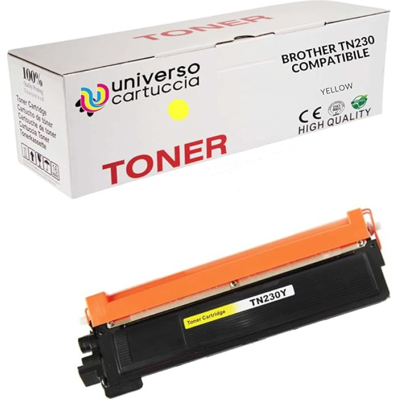 UniversoPatronen® Tonerio kasetė Nr. OEM suderinama su Brother HL 3040 3070 / MFC 9120 9320 CN / DCP 9010 TN230 Yellow