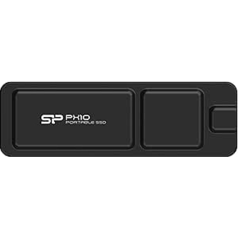 Silicon Power 1TB PX10 USB-C 3.2 Gen 2x2 Portable SSD (Black)