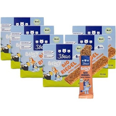 3Bears Bluey Organic Bar - Apple Orange | 6 x 6 veganiški grūdų batonėliai vaikams su obuoliais ir apelsinais | Be priedų | Saldumas tik iš vaisių ingredientų
