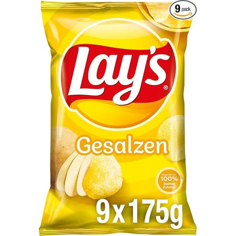 Lay's Salted 9 x 175g