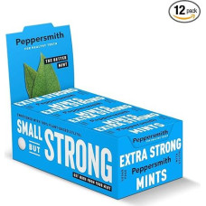 Peppersmith 100% Xylitol Mints Eucalyptus and Peppermint 15 g (12 x 15 g) Pack of 1 (1 x 0.18 kg)
