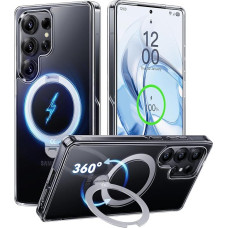 CASEKOO Case for Samsung Galaxy S25 Ultra with MagSafe [360° Rotating Stand] [No.1 Magnetic Force] (Military Protection) Transparent Thin Mobile Phone Case Shockproof Protective Case S25 Ultra Case