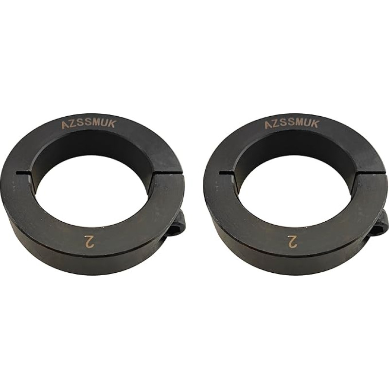 2 Piece Clamp Collar Black Oxidized Coated 2