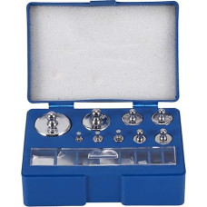 Precision Calibration Weight Set, No.45, Steel Calibration Weight Set, 10mg to 100g Gram, Scale, Calibration Weight with Storage Case, Tweezers for Testing Jewellery Scales
