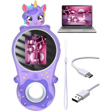 Digital Microscope for Kids, OUTACT Portable Microscope, Pocket Microscope with 8 LEDs, 500x Mini Microscope, Cute Environmentally Friendly Silicone Case, Kids Pocket Microscope with Video Function