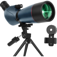 25-75X70 Spotting Scope for Target Shooting - HD Spotting Scope with Tripod Carry Bag & Smartphone Holder - BAK4 HD Spotting Scope for Bird Watching Hunting Wildlife Watching