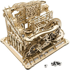 Own1one Marble Run Construction Kit, 3D Dėlionė Marble Run Medinis konstruktorius suaugusiems, 3D medinė dėlionė vaikams ir suaugusiems