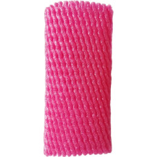 Elastingas nuo susidūrimo apsaugantis tinklinis krepšys su spalvingu putų paminkštinimu Rose Red (12 x 7 cm)