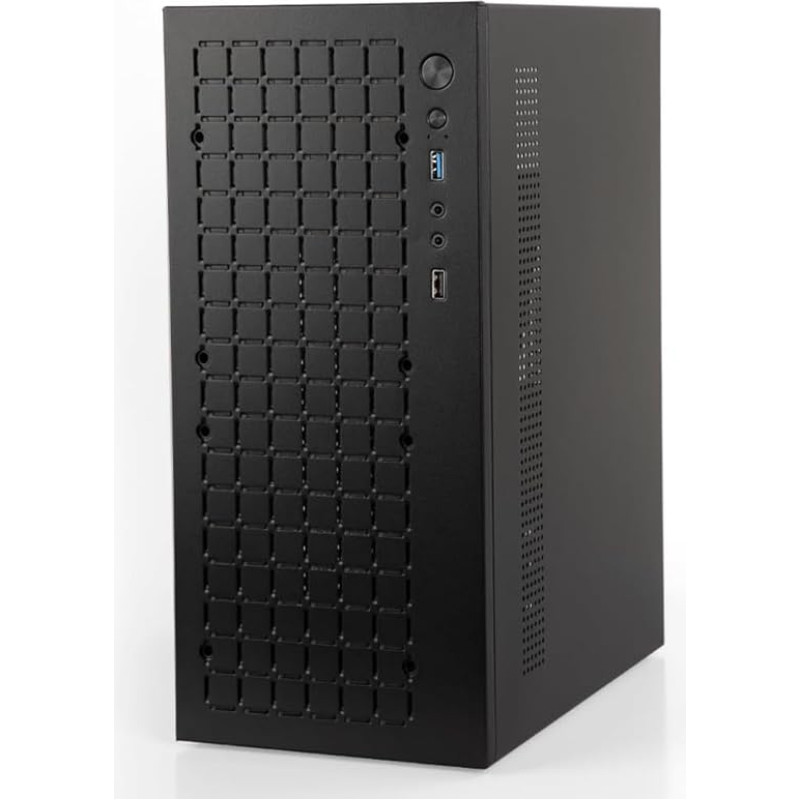 Micro ATX korpusas Kompiuterio korpusas: MATX Case Mini PC ITX stalinio kompiuterio korpusas Palaiko Micro ATX MATX DTX ITX mini kompiuterį su USB 3.0, palaiko 3,5 colio HDD