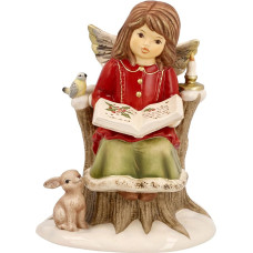Goebel Christmas Decoration Angel Figurine Made of Porcelain, Dimensions: 14.5 cm x 11.5 cm x 11 cm, 66-704-33-1
