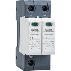 GEYA Solar PV Low Voltage Surge Protection DIN Rail 20KA-40KA Surge Arrester Lightning Protection DC (2P, DC1000V)