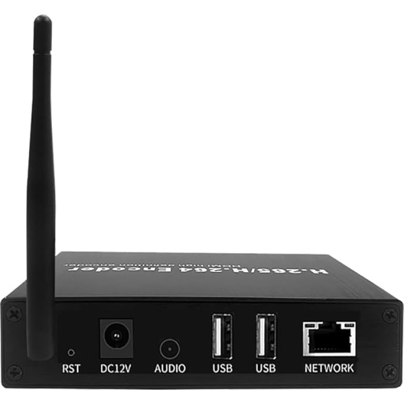 EXVIST H.265 4K WiFi HDMI Video Encoder, Dual USB 2.0 for Recording, HDMI Loopout, Compatible with ONV/HK, HDMI Encoder for Live Streaming on YouTube, Facebook, Wowza, Twitch