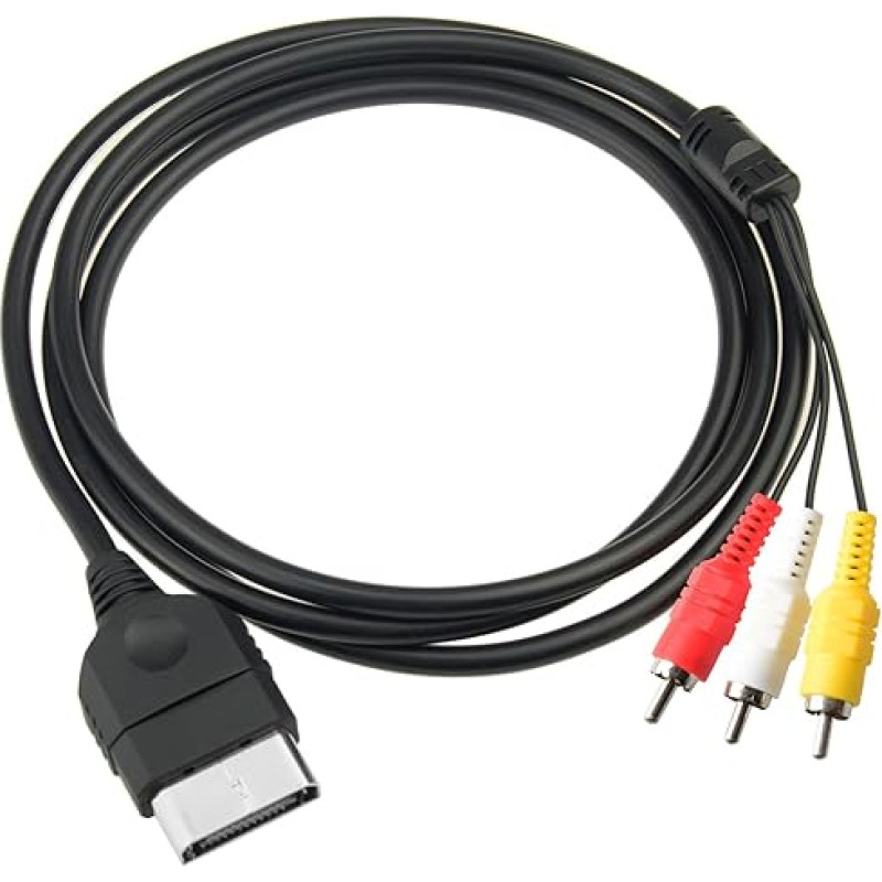 Gam3Gear Composite Audio Video AV Cable for Original Microsoft XBox Gen 1