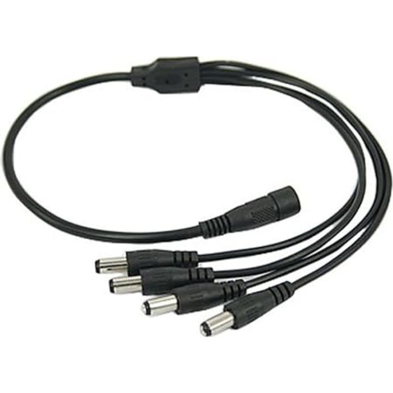 BW 1 to 4 Way DC Power Splitter CCTV for Security Cameras