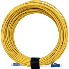 Elfcam - 50 m Fibre Optic Cable LC/UPC to LC/UPC Simplex Singlemode 9/125 µm, Fibre Optic Cable LSZH (50 m)