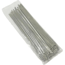 EzySup Edelstahl-Kabelbinder, Metall-Kabelbinder, 300 x 4,6 mm, 100 kg Zugfestigkeit, 200 Stück